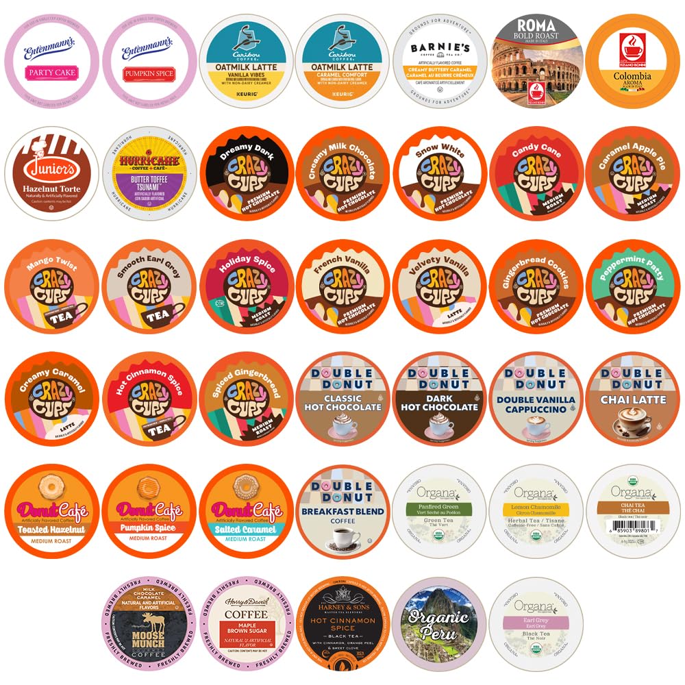 Perfect-Samplers-Coffee,-Tea,-Cider,Cappuccino-For-Keurig-K-Cups-Brewers,-Mix-40-Count-1480