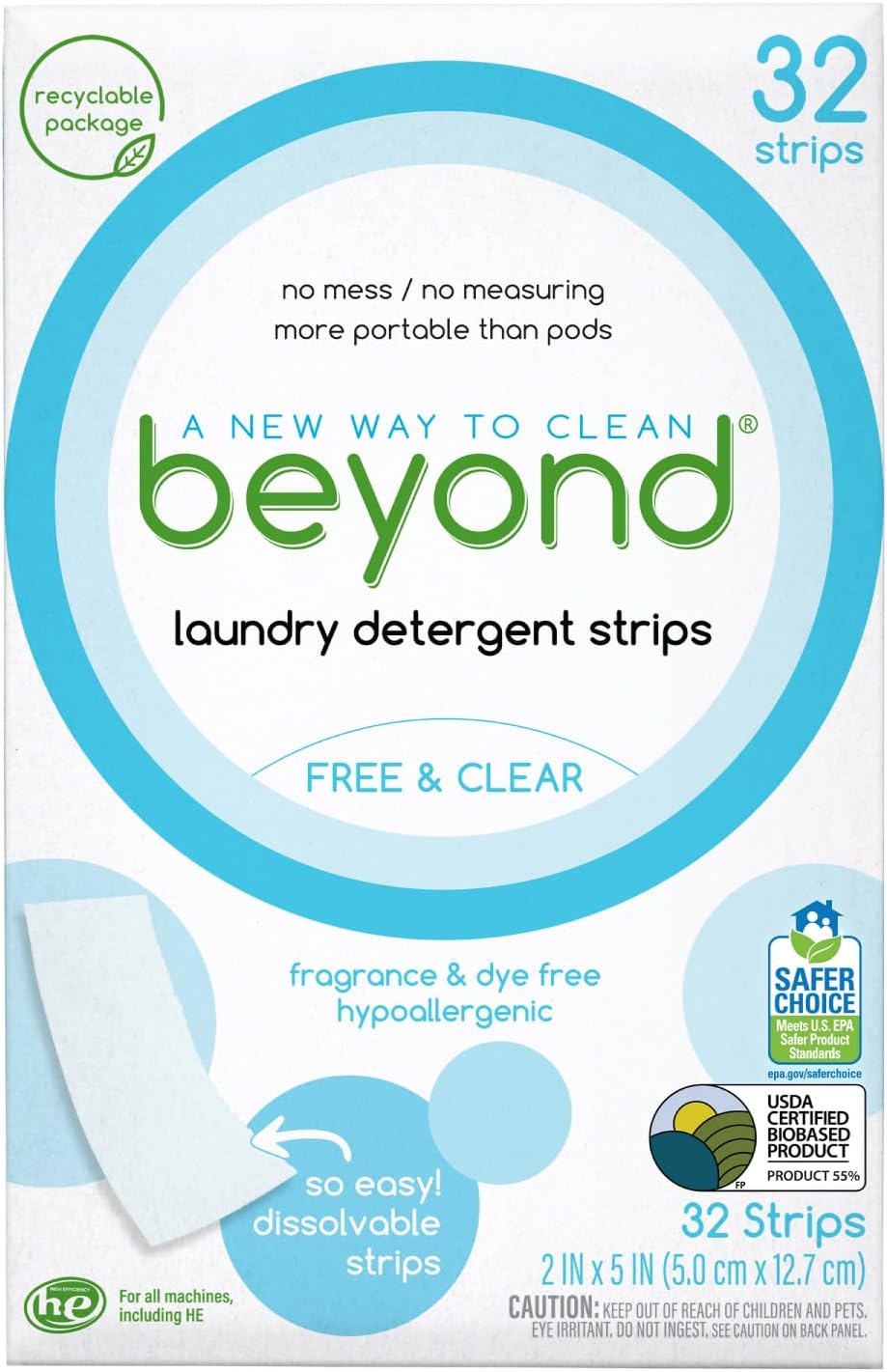 Laundry-Detergent-Strips-[32-strips]---Free-&-Clear---3550