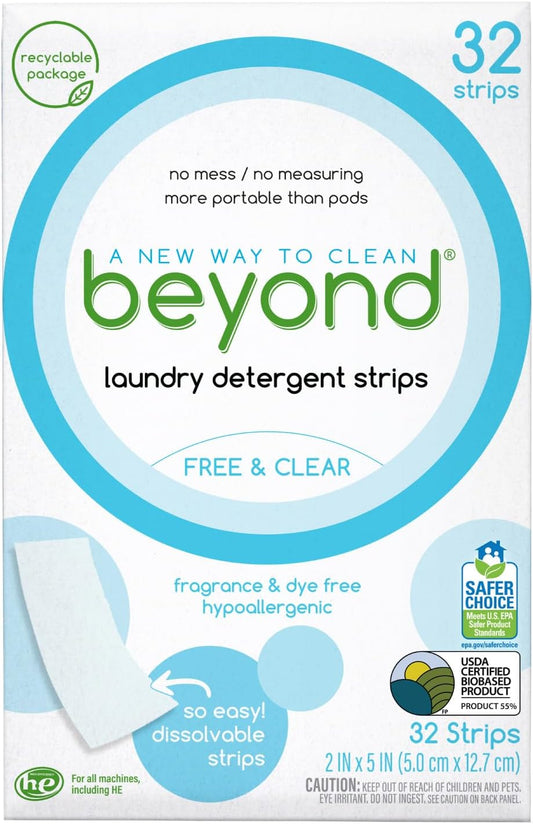 Beyond-Laundry-Detergent-Strips-[32-strips]---Free-&-Clear---Eco-friendly,-1175