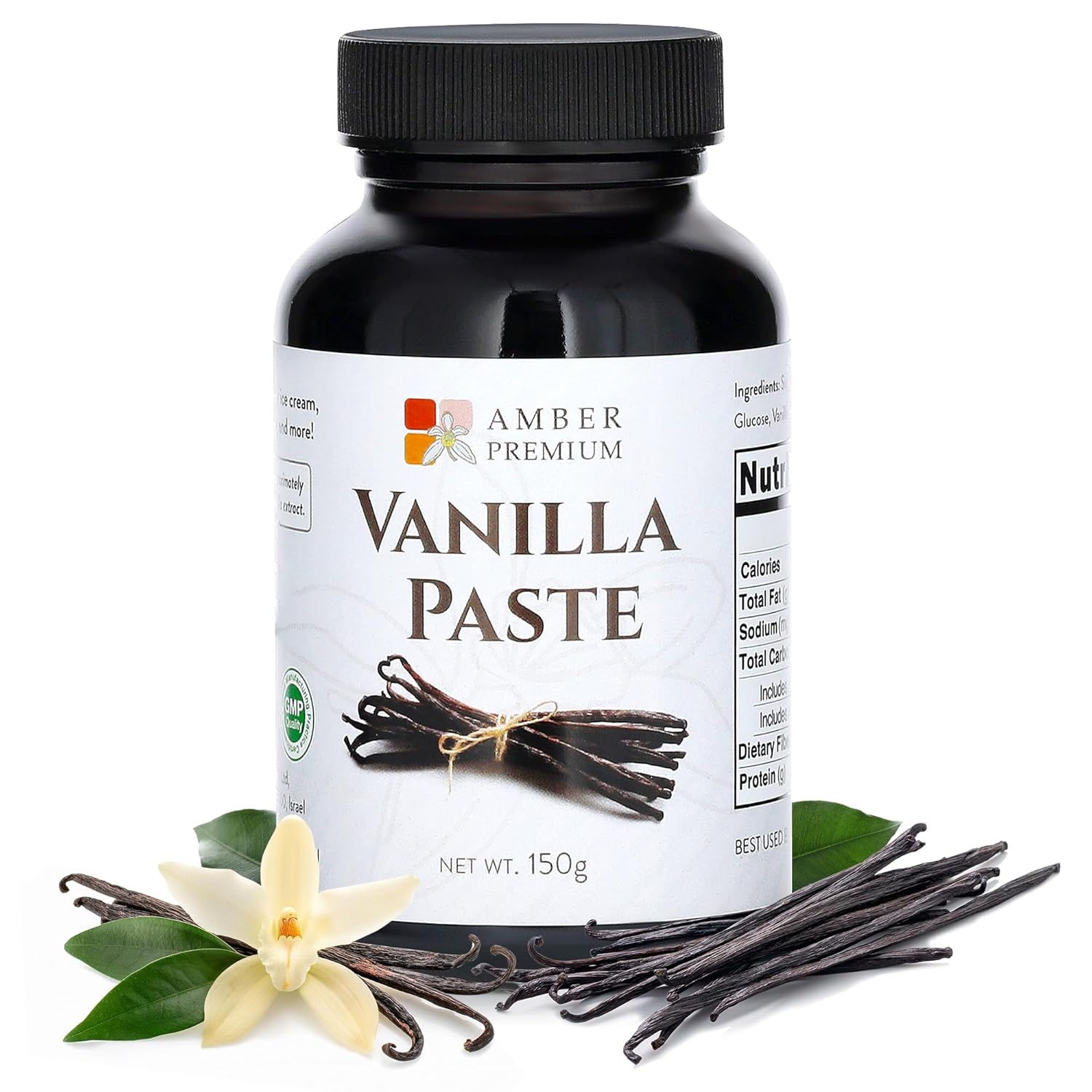 Amber-Premium-Pure-Vanilla-Bean-Paste-150g-/-4-fl-oz-(US)-Made-Authentic-245