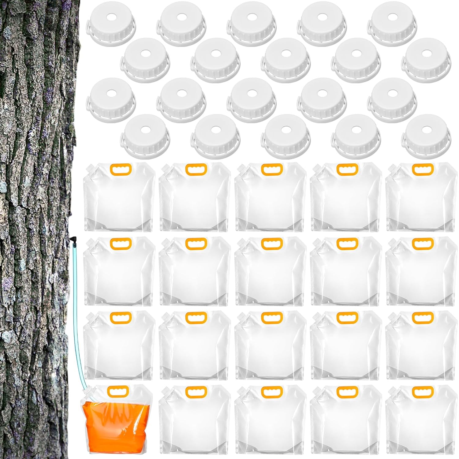 SiliFine-20-Pack-Maple-Syrup-Collection-Bags-Replacement-Bags-Include-20-Perforated-and-Non-perforated-836