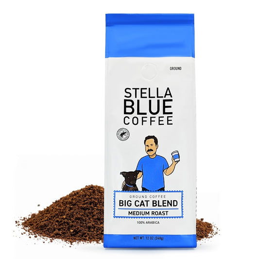 Stella-Blue-Ground-Coffee,-Big-Cat-Blend,-Medium-Roast,-Fresh-Coffee-Ground-1-2189