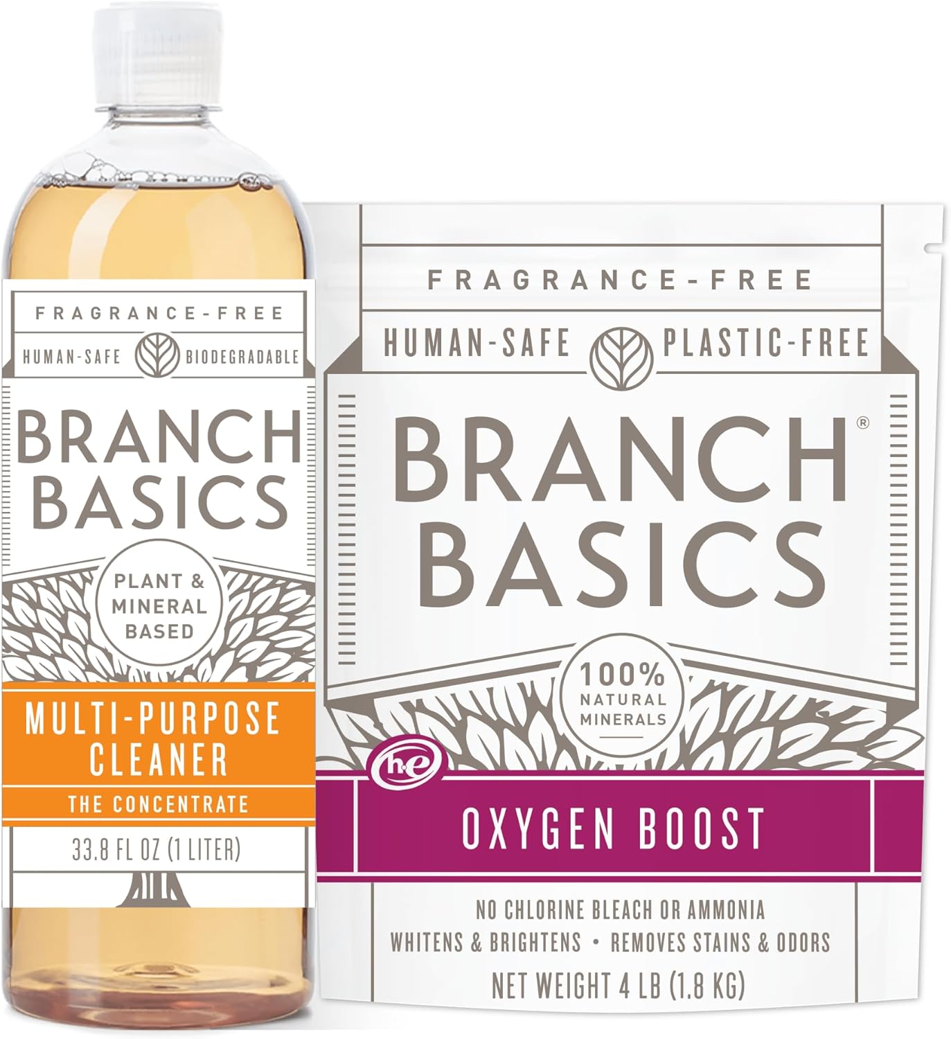 Branch-Basics-Concentrate-(33.8-oz)-+-Oxygen-Boost-(4-lbs)-|-Multi-Surface-All-Purpose-Cleaner-419