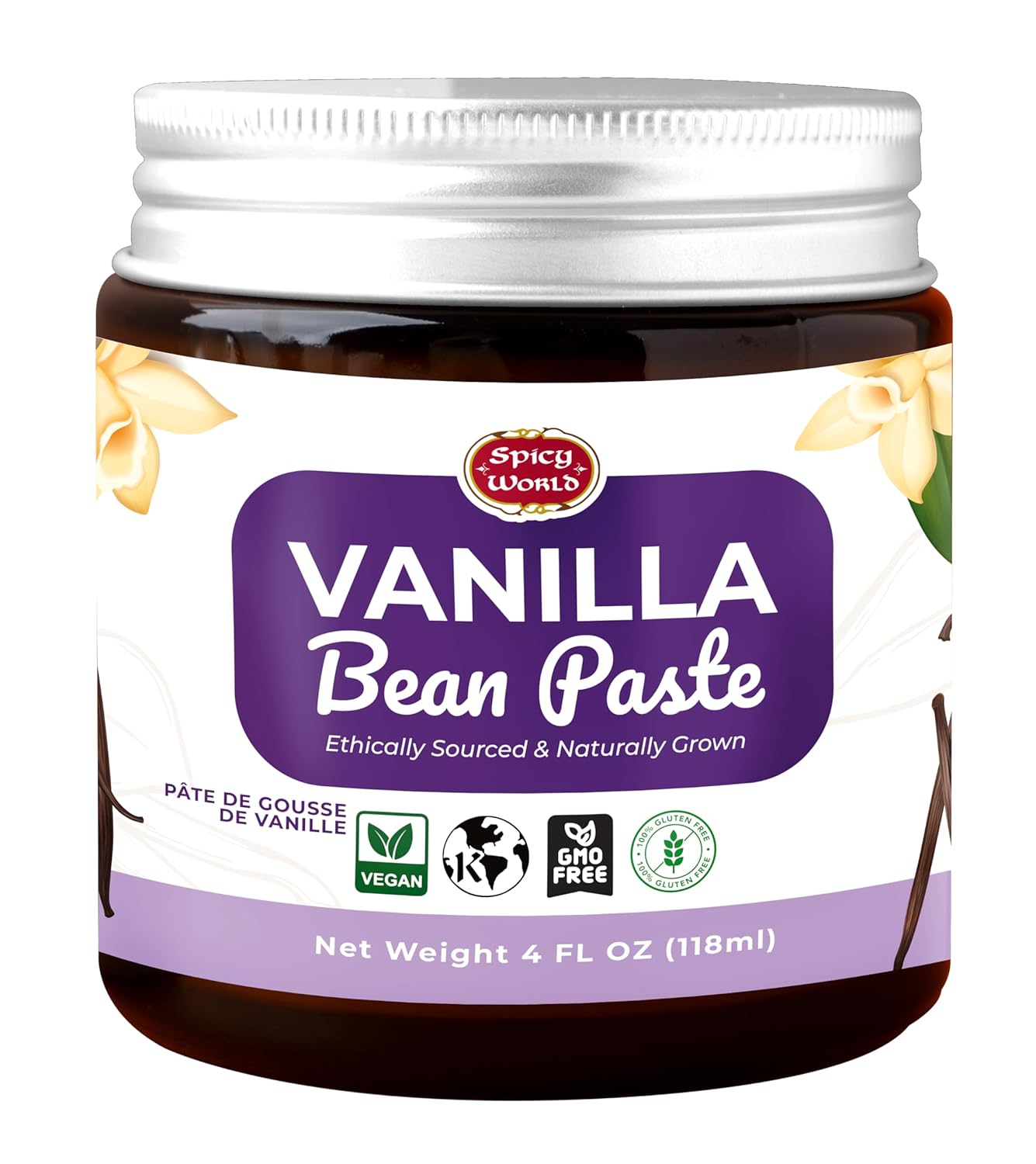 Spicy-World-Vanilla-Bean-Paste-4oz-Jar---All-Natural-&-Pure-Made-Organic-1749