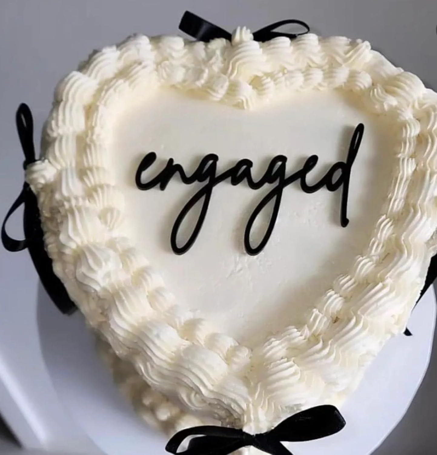 Black-Acrylic-Engaged-Cake-Topper,Engagement-Theme-Cake-Topper,-Wedding-Anniversary-Bridal-Shower-Party---1103
