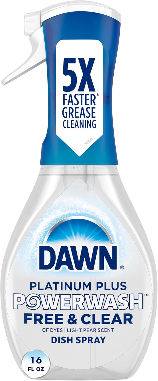 Dawn-Powerwash-Free-&-Clear-Light-Pear-Dish-Spray,-Dish-Soap-Starter-365