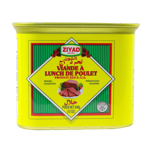 Ziyad-carne-de-almuerzo-de-pollo,-Halal,-lata-de-12-oz-----200