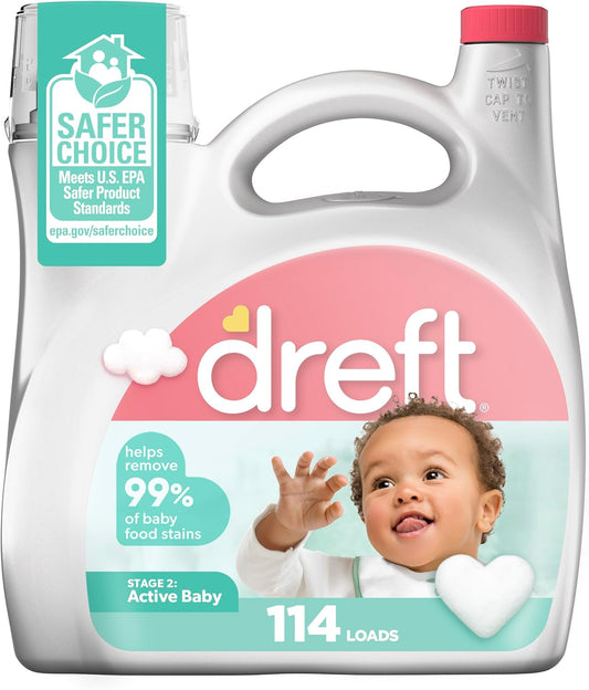 Dreft-Toddler-Liquid-Laundry-Detergent,-Fights-Stains,-Removes-Odors,-114-loads,-150-1704