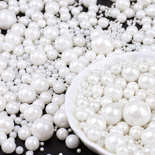White-Pearl-Sprinkles-for-Cake-Decorating,-6-Sizes-Mix-4.6-oz-Edible-Sugar-for-2044