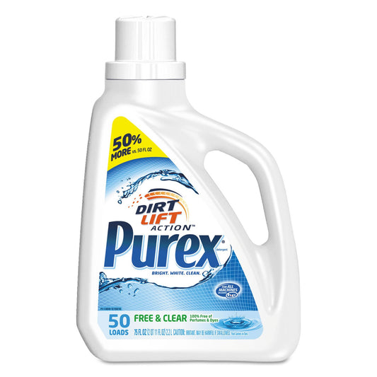 Purex-Liquid-Laundry-Detergent,-Free-and-Clear,-75-OZ-(Pack-502