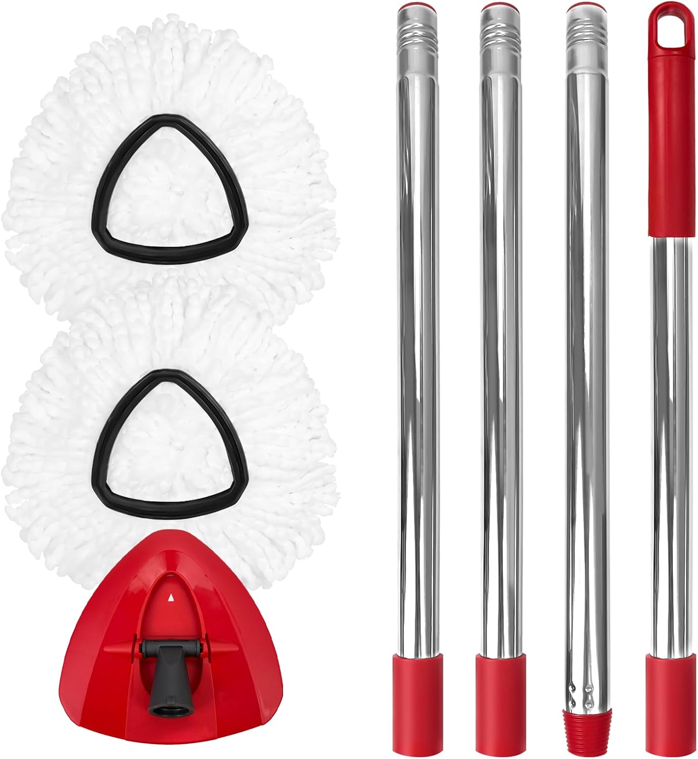 Nuorest-Spin-Mop-Replacement-Set-for-O-Ceda-EasyWring-1-Tank-System,-Includes-2-Mop-Head-Replacement,-1204