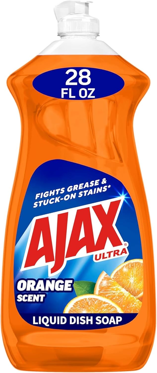 Ajax-Ultra-Liquid-Dish-Soap,-Triple-Action,-Orange-Scent,-28-fl-oz-45