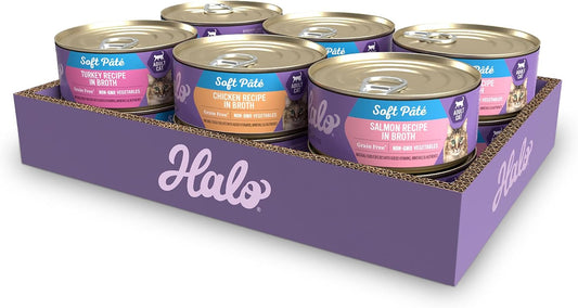 Halo-Wet-Cat-Food-Variety-Pack,-Grain-Free-Three-Canned-Wet-Cat-Pate,-1175