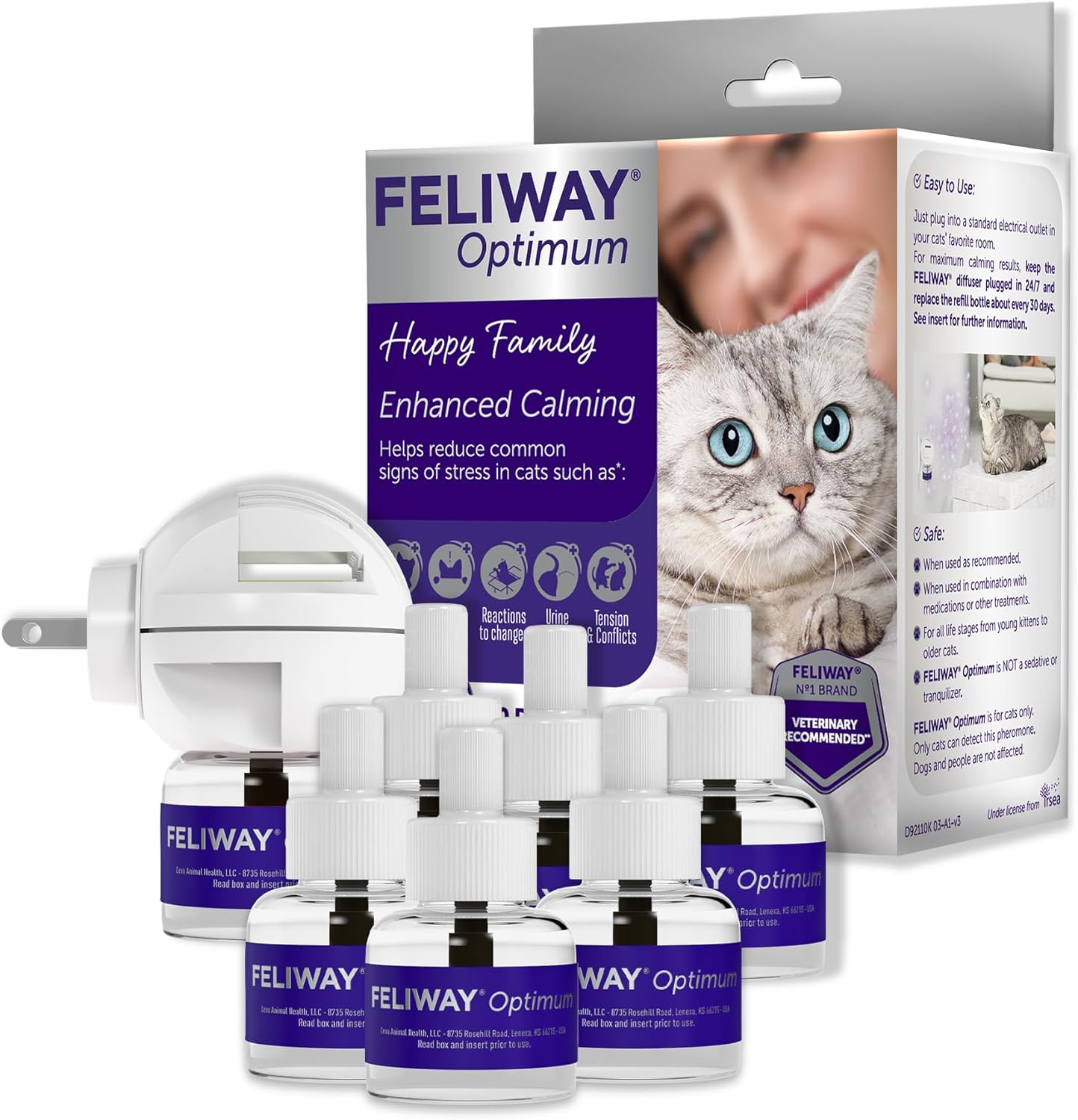 FELIWAY-Optimum-Cat-Calming-Diffuser-Kit-and-6-Pack-Refill-–-Advanced-Support-1370