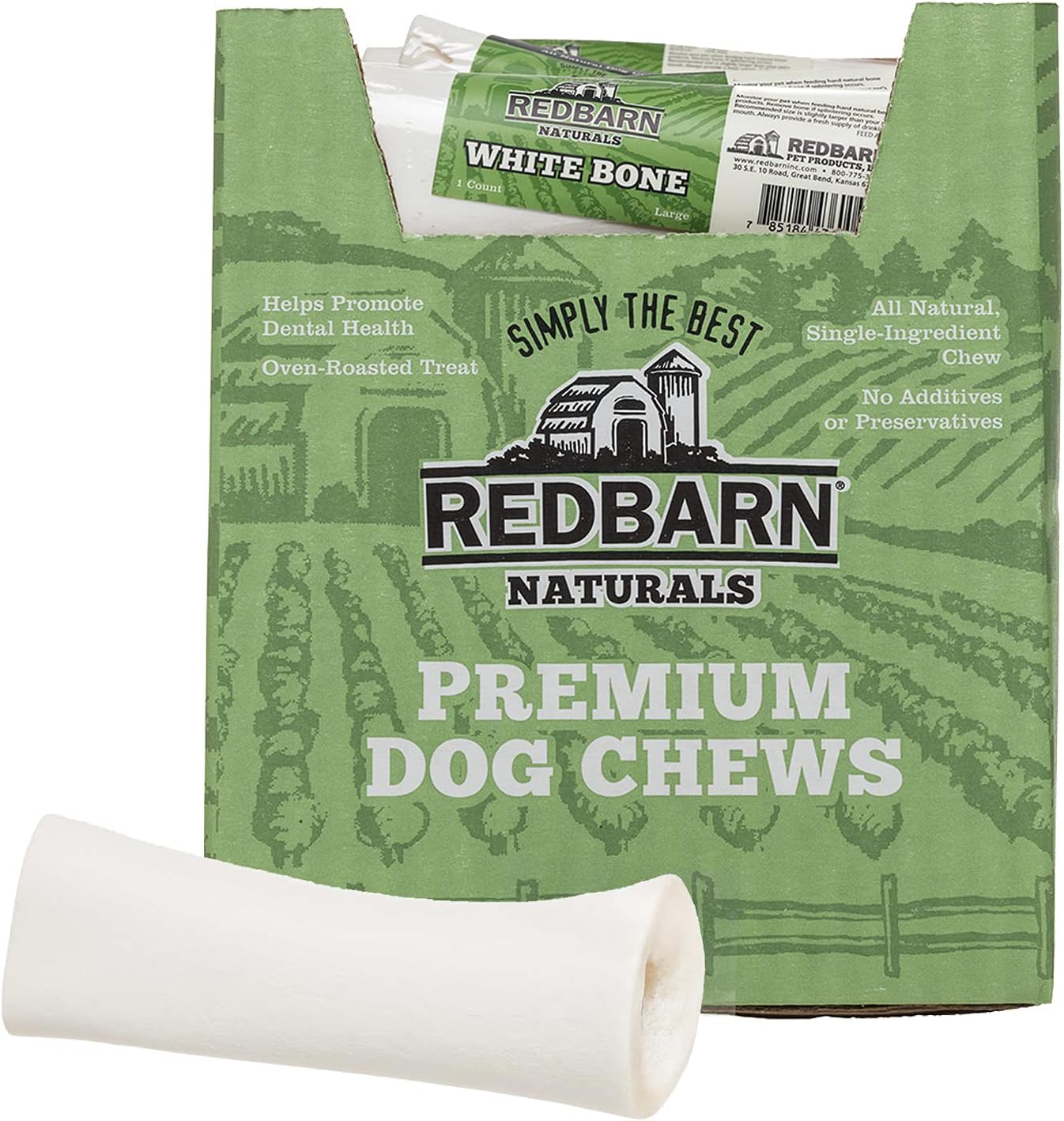 Redbarn-White-Bone-for-Dogs,-Large-1-Count---2870