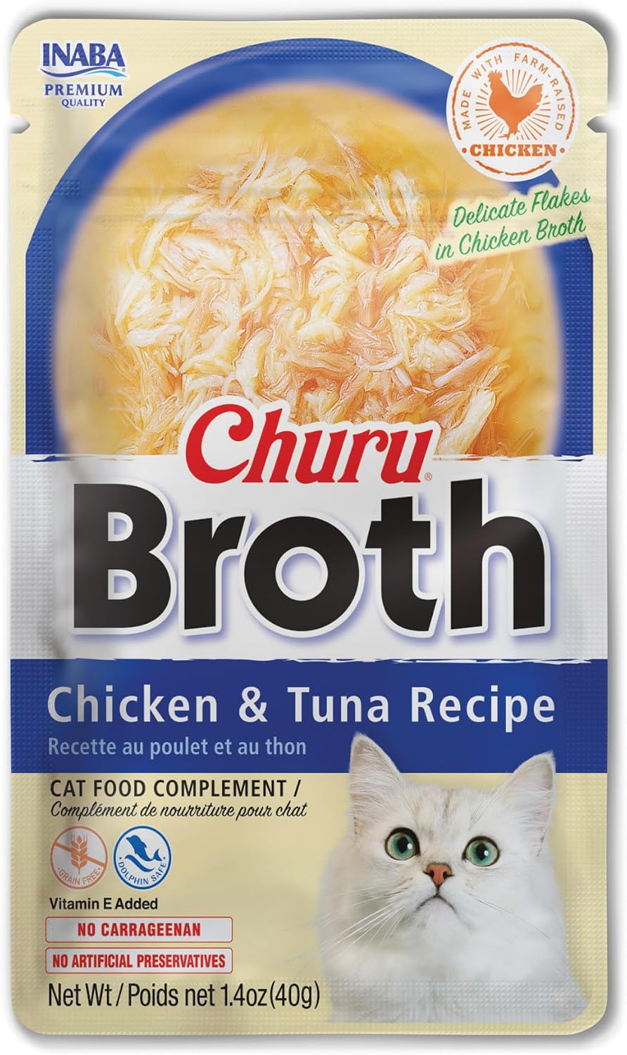 INABA-Churu-Broth-for-Cats,-Side-Dish-Pouch,-1.4-Ounces-per-Pouch,-24-103