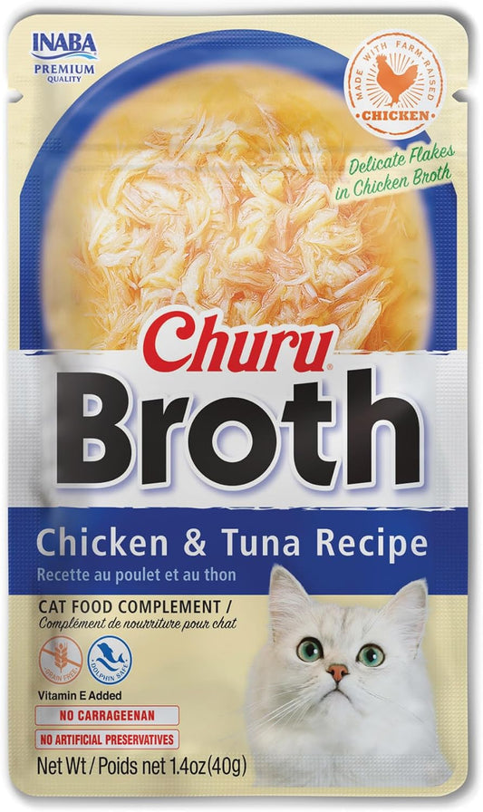 INABA-Churu-Broth-for-Cats,-Side-Dish-Pouch,-1.4-Ounces-per-Pouch,-24-103