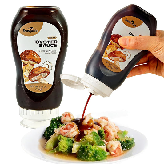 BareTable-Oyster-Sauce,-Matsutake-Vegan-Oyster-Sauce-for-Cooking,-Low-Sodium,-Non-GMO,-1450
