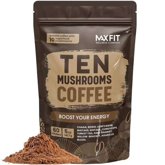 Mushroom-Coffee-(60-Servings)-10-Mushrooms-(Lion’s-Mane,-Cordyceps,-Turkey-Tail-&-Other)-3214