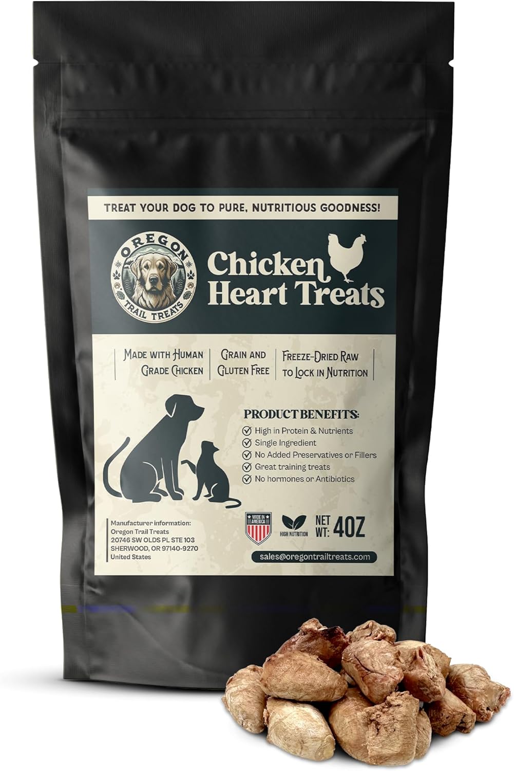 Oregon-Trail-Treats-Freeze-Dried-Chicken-Hearts-4oz---Premium-Single-Cat-558
