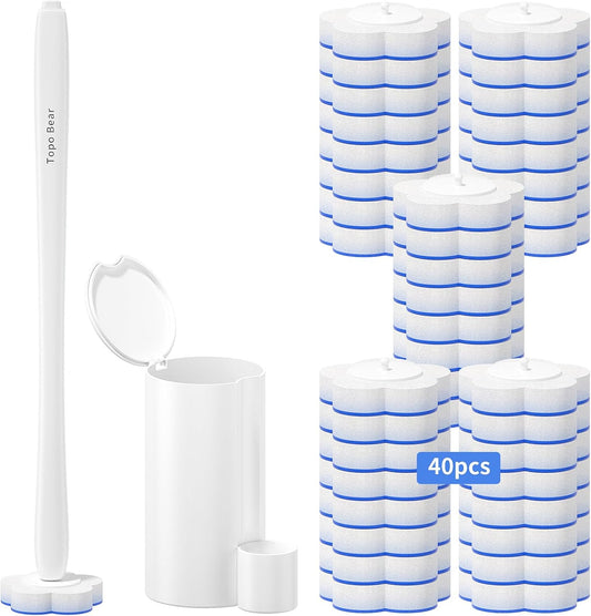 Topo-Bear-Disposable-Toilet-Bowl-Brush-with-40-Toilet-Wand-Refills,-Toilet-Bowl-Cleaner-Wands,-1316