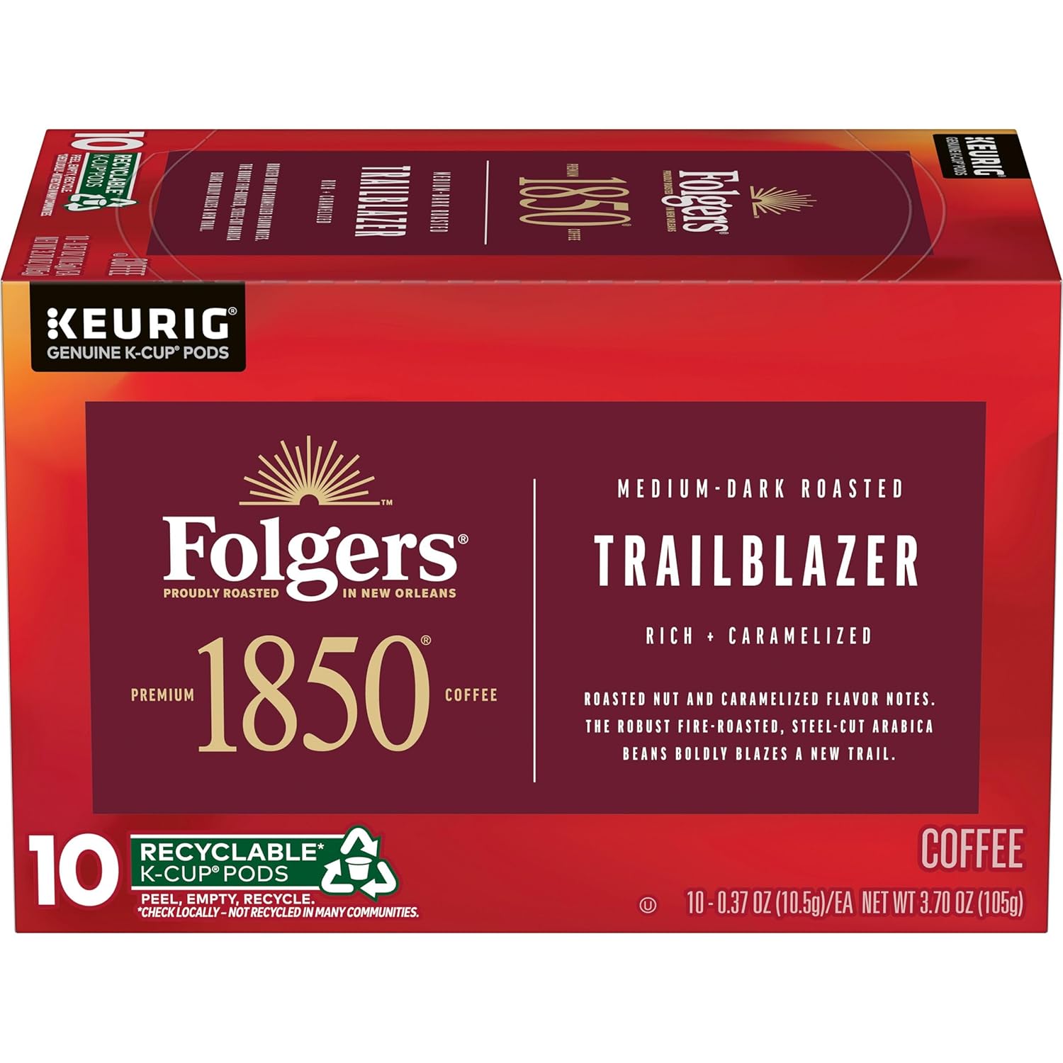 1850-by-Folgers-Trailblazer---Café-tostado-oscuro,-10-cápsulas-Keurig--722
