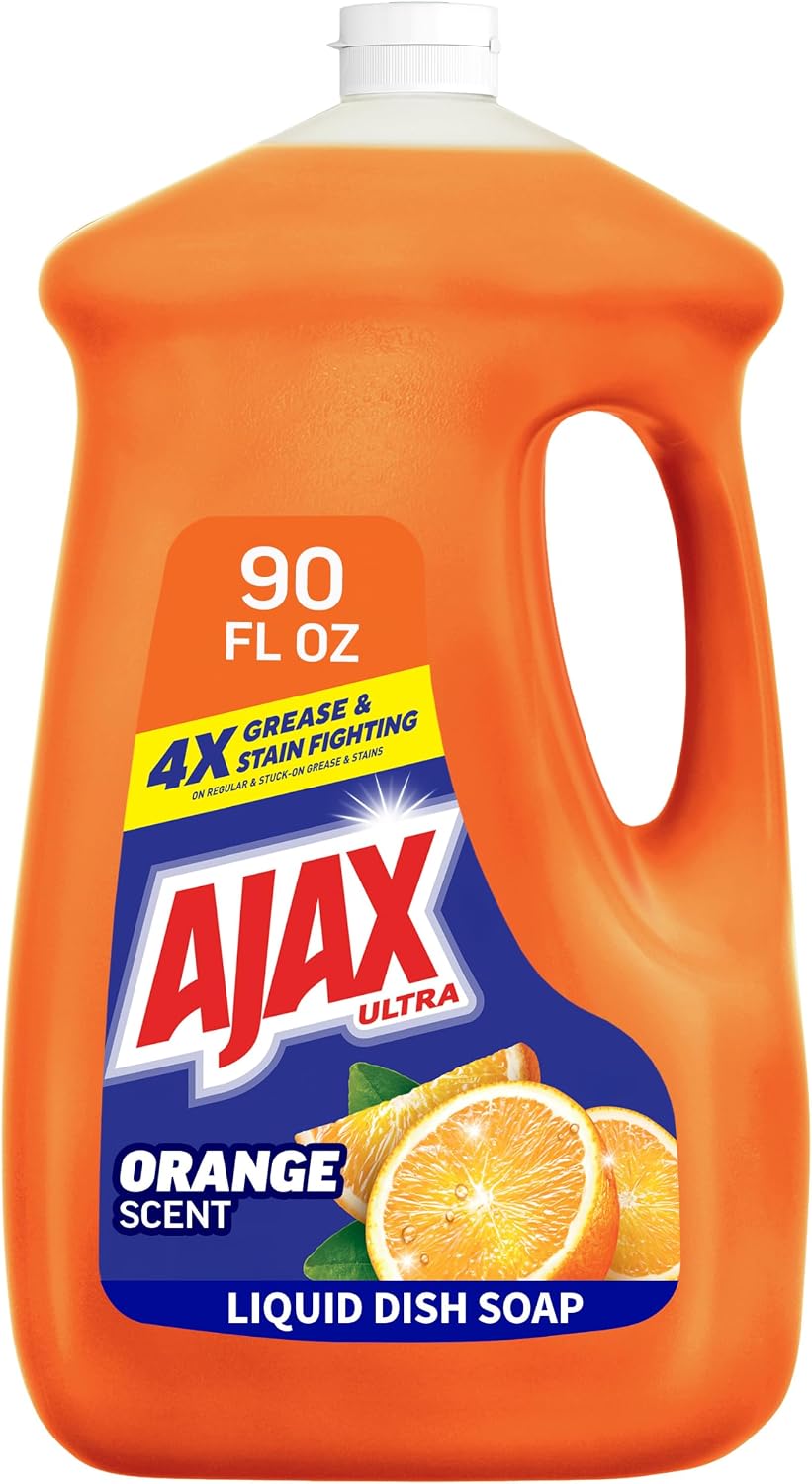 Ajax-Ultra-Liquid-Dish-Soap,-Triple-Action,-Orange-Scent,-90-fl-oz-370