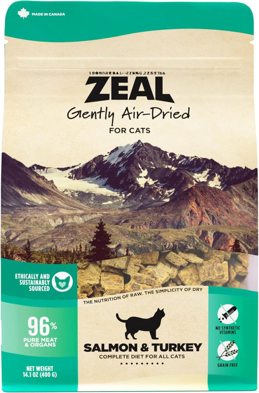 ZEAL-Canada-Air-Dried-Salmon-&-Turkey-Recipe-for-Cats---Superfood-Rich,-Grain-No982