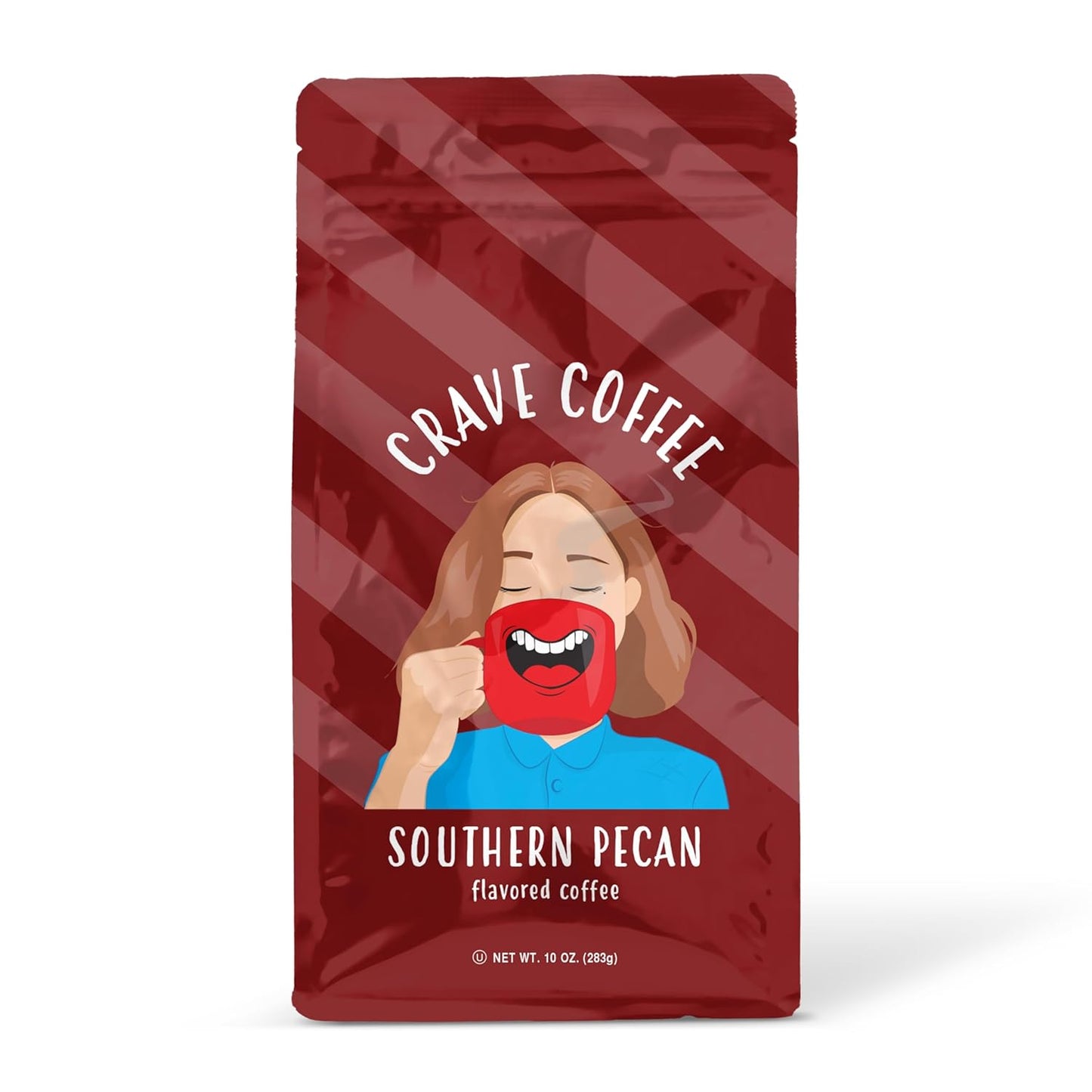 Crave-Beverages-Flavored-Ground-Coffee-Bag,-Southern-Pecan-–-Flavorful-and-Fun-Brew,-299