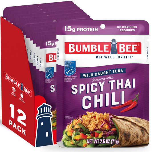 Bumble-Bee-Atún-sazonado-con-chile-tailandés-picante,-bolsas-de-2.5-onzas-de-1417