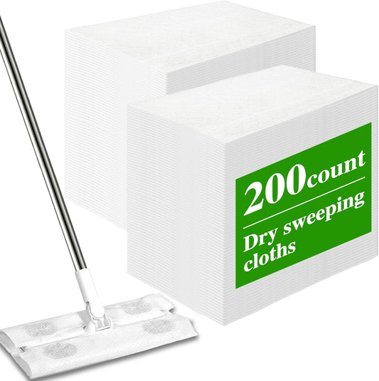 200-Count-Dry-Mop-Pads,Disposable-Dry-Sweeping-Cloths-Pads-Compatible-726