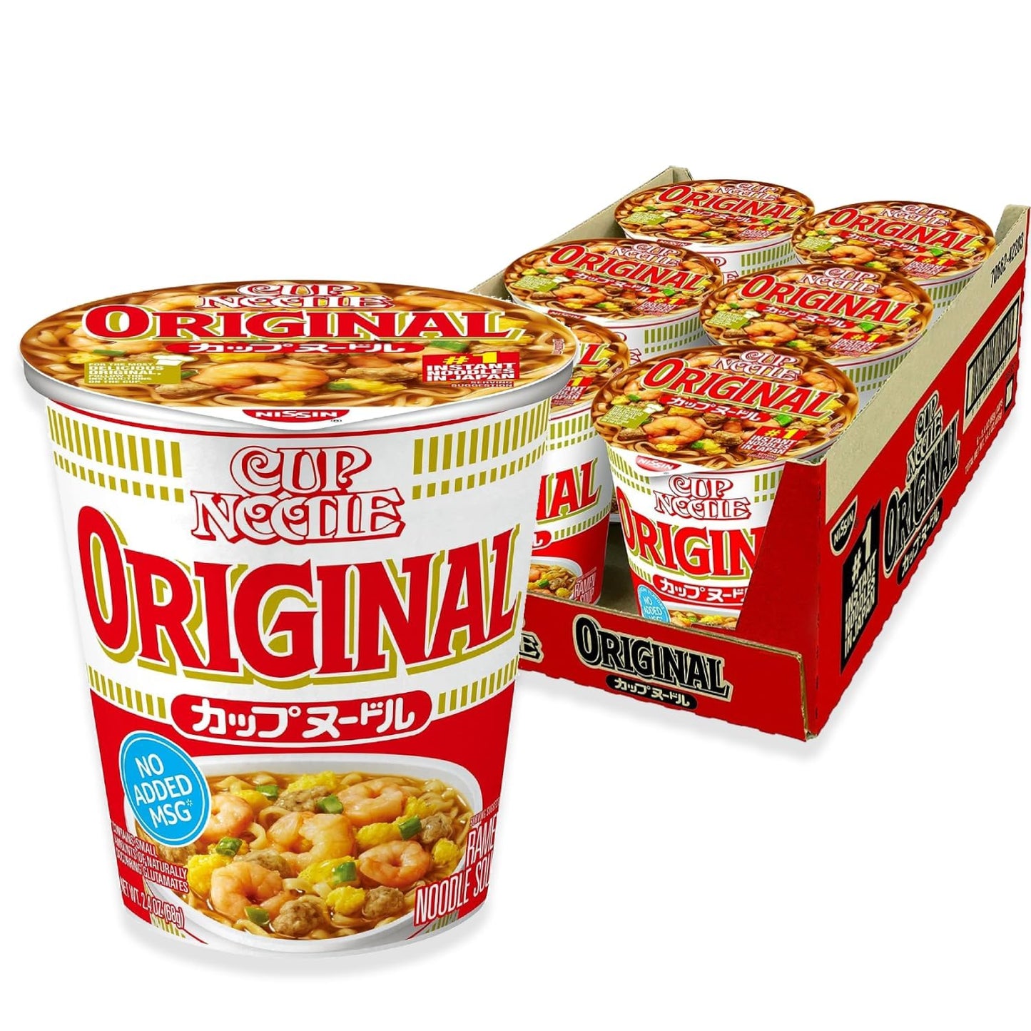 Nissin-Cup-Noodle-Ramen-Sopa-de-fideos,-original,-2.4-onzas--(paquete-560