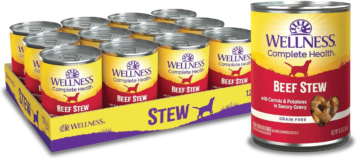 Wellness-Complete-Health-Grain-Free-Canned-Wet-Dog-Food,-Beef-Stew,-12.5-Ounce-Can-1905