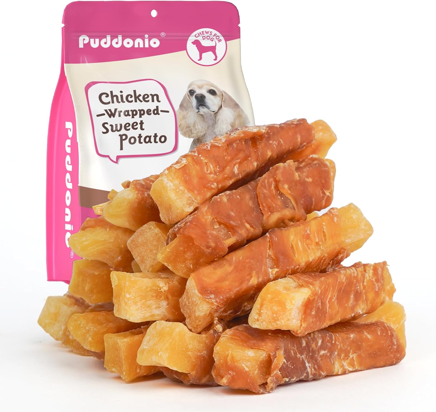 Dog-Treats,-Chicken-Wrapped-Sweet-Potato,-Soft-Rawhide-Free-Chews-for-Puppies-Small-1152