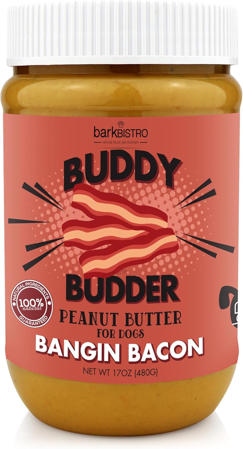 BUDDY-BUDDER-Bangin-Bacon-Peanut-Butter,-1-Natural,-17oz,-Dog-Treat,-Pocket,-2441