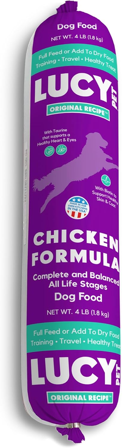Lucy-Pet-Products-Chicken-Formula-Dog-Food-Roll-4-lb,-Meaty,-Semi-Moist-Dog-1492