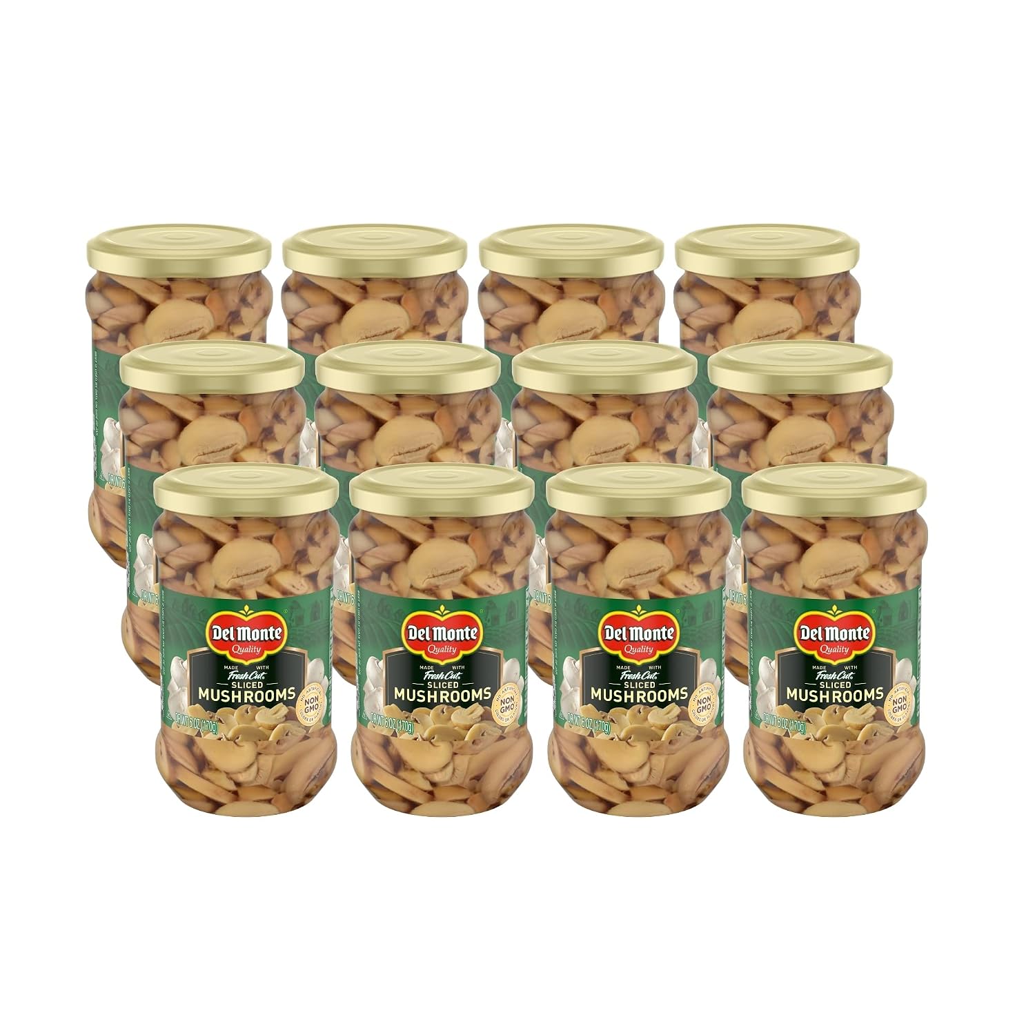 Del-Monte®-Mushrooms-Slices-6-oz.-Jar,-12-Pack-------739