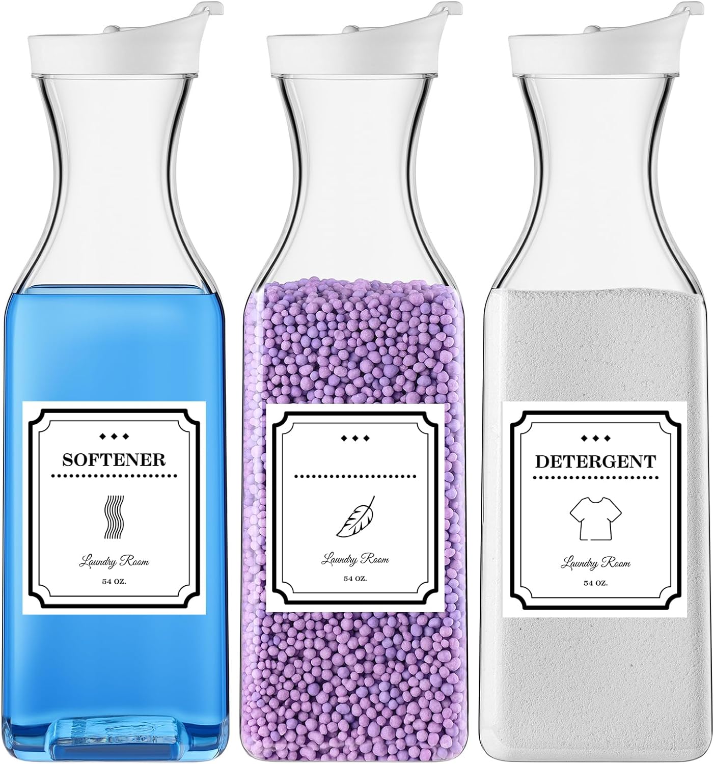 Laundry-Detergent-Dispenser,54oz-Fabric-Softener-Dispenser,Plastic-Liquid-Laundry-Detergent-Container,Laundry-3546