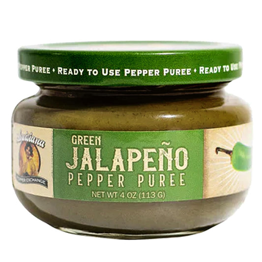 Louisiana-Pepper-Exchange-Green-Jalapeno-Pepper-Puree-Sauce-Salsa,-Hot-Spicy-Flavor-250