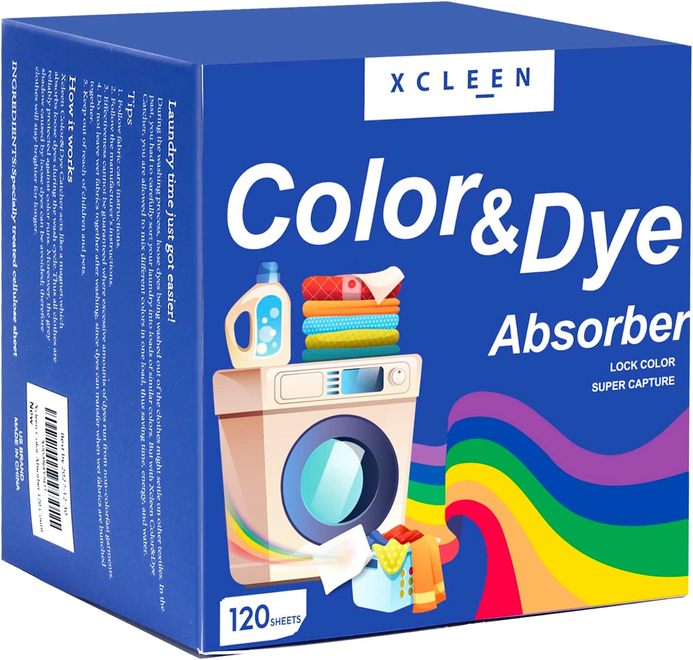 Xcleen-Color-Absorber-Laundry-Sheets-120-Count,-Dye-Catcher-to-Prevent-Clothes-1462