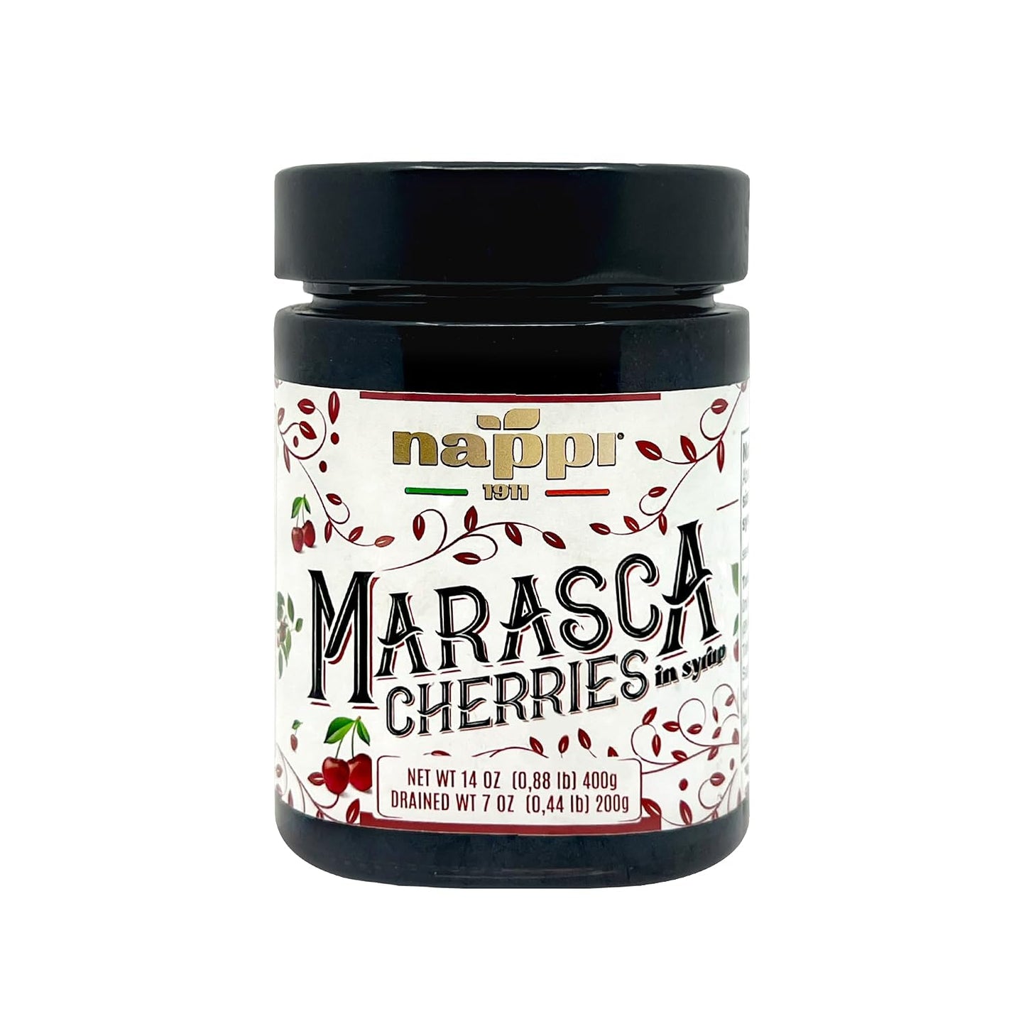 Marasca-Cherries-in-Syrup,-14.1-oz-(400-g),-Sweet-and-Sour,-Premium-Quality,-117