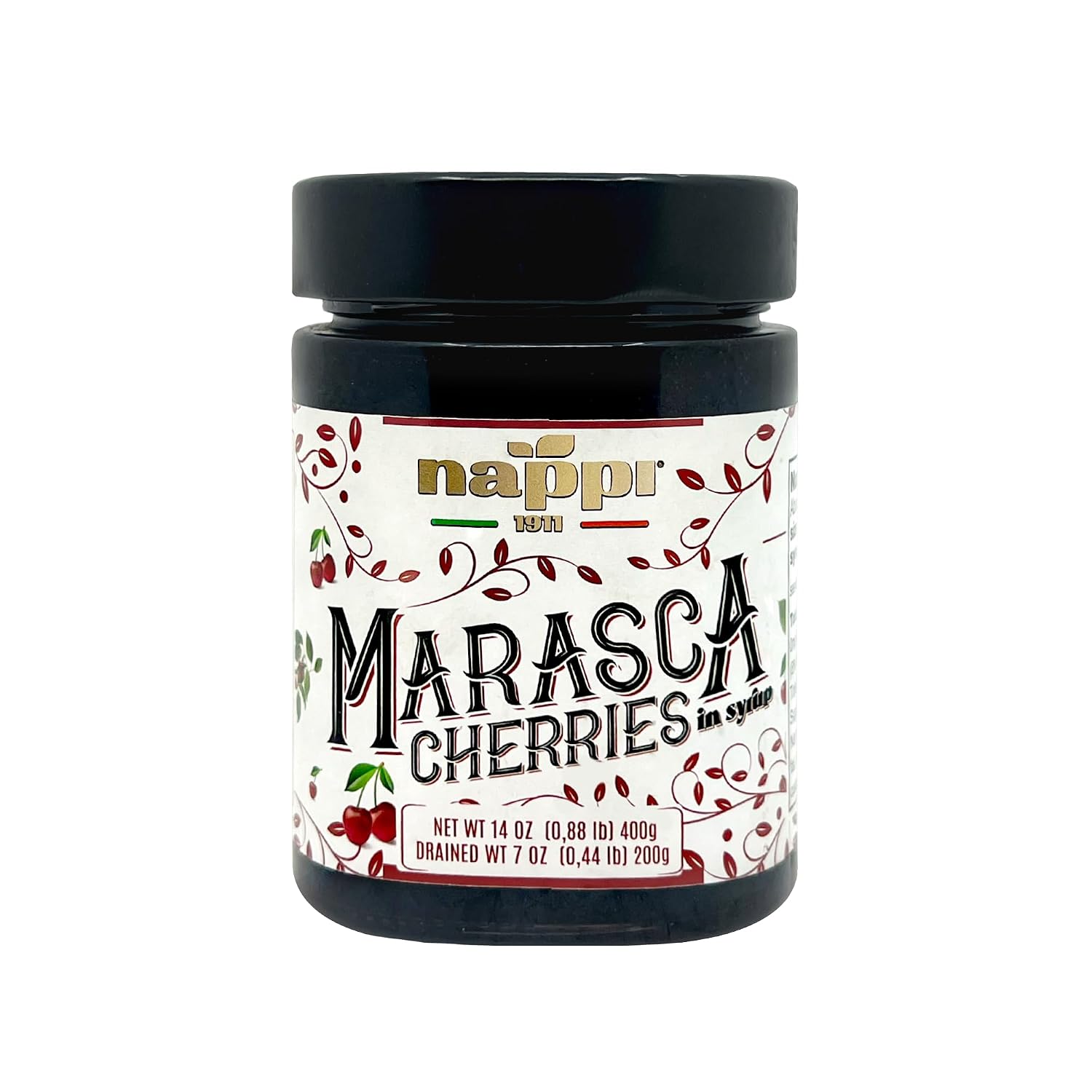 Marasca-Cherries-in-Syrup,-14.1-oz-(400-g),-Sweet-and-Sour,-Premium-Quality,-117