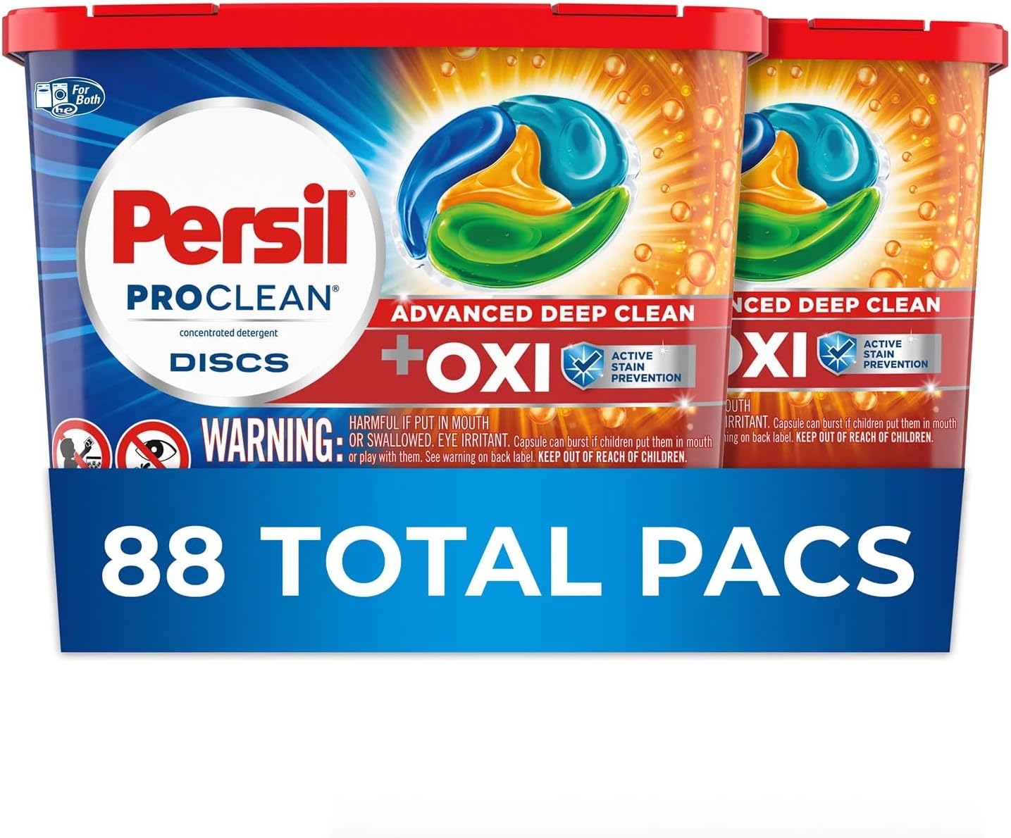 Persil-Discs-Laundry-Detergent-Pacs,-Oxi,-44-Count,-Pack-of-2882