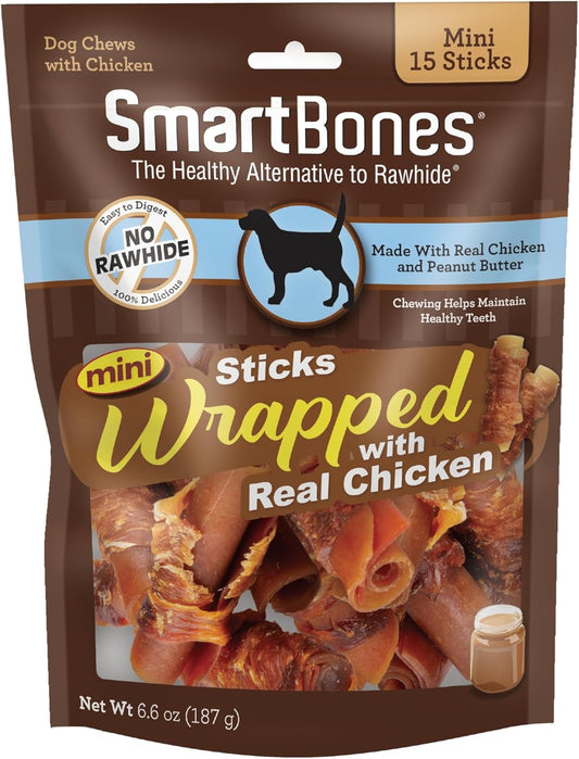 SmartBones-Mini-Chicken-Wrapped-Sticks-For-Dogs-With-Real-Peanut-Butter,-Rawhide-Free-Chew,-2555