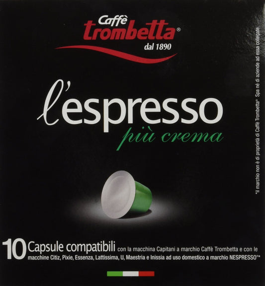Trombetta-l'espresso-Piu-Crema,-(Pack-of-8)-------------246