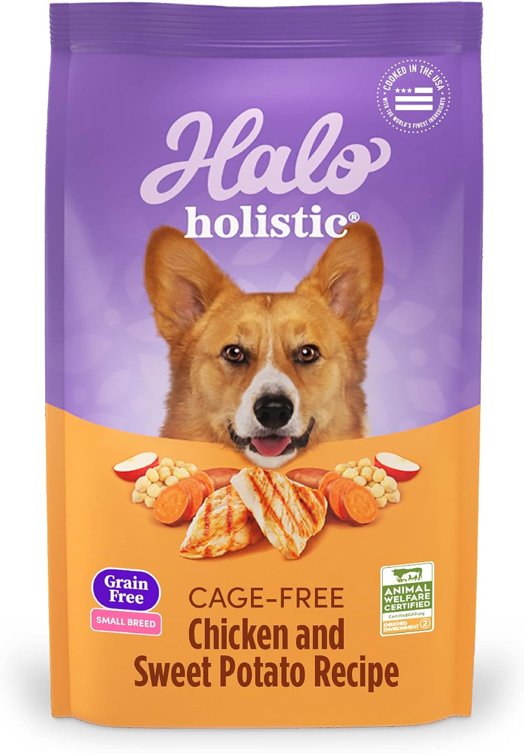 Halo-Holistic-Small-Breed-Dog-Food,-Cage-Free-Chicken-&-Sweet-Potato-Recipe,-952