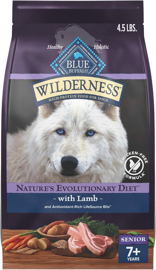 Blue-Buffalo-Wilderness-31-g-Protein,-Meat-Rich-Natural-Dry-Senior-Dog-Food,-655