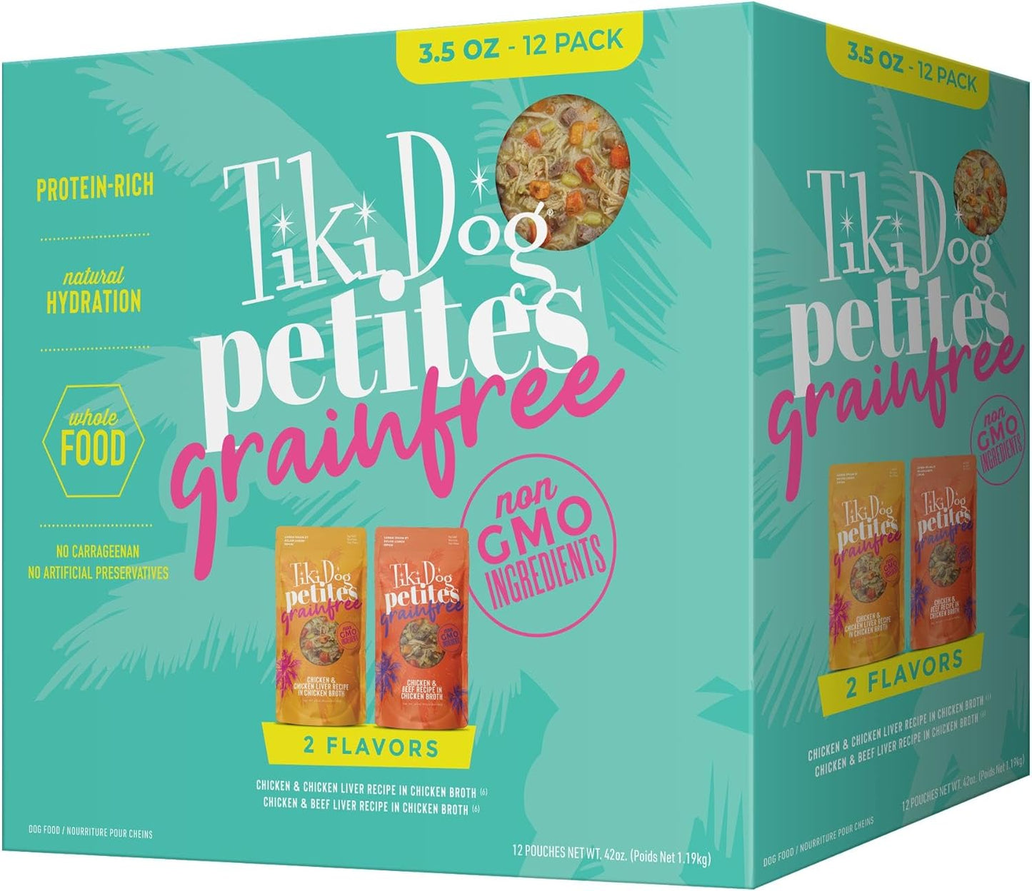 Tiki-Dog-Aloha-Petites,-Variety-Pack,-Nutrient-Dense-Meat,-Wet-Dog-Food-For-1320