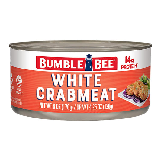 Bumble-Bee-White-Flake-Crab-Meat-in-Water,-6-oz-Can---14g-801
