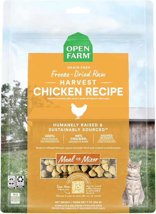 Open-Farm-Harvest-Chicken-Recipe-Freeze-Dried-Raw-Morsels-for-Cats,------816